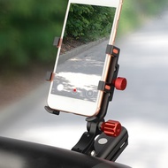 Bicycle mobile phone holder aluminum alloy hoistable bicycle light camera