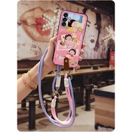 Silicone Fashion Design Phone Case For Samsung Galaxy A34 5G Shockproof Back Cover Diagonal Cute Ful