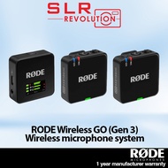 RODE Wireless GO (Gen 3) 2-Person Compact Digital Wireless Microphone System/Recorder (2.4 GHz, Blac