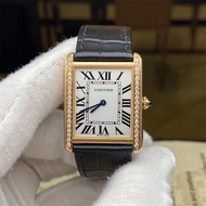 Cartier Cartier Cartier Tank W5200004Quartz Women's Watch Behind Diamonds