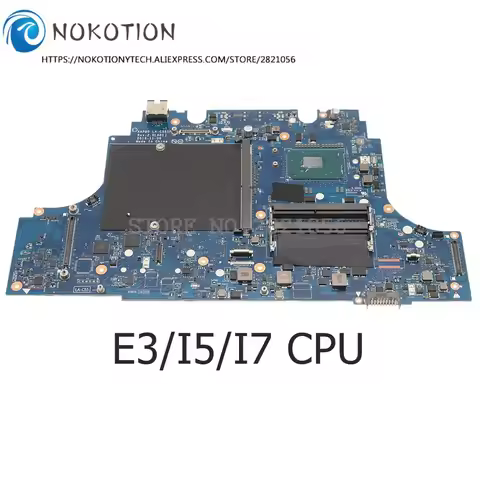NOKOTION For DELL Precision 7710 M7710 Laptop Motherboard With E3/I5/I7 CPU AABP0 LA-C551P CN-05RY82