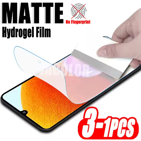 1-3PCS Full Curved Hydrogel Matte Film For Samsung Galaxy A72 A52 A52s A42 A32 A22 A22s A12 A02s 4G 