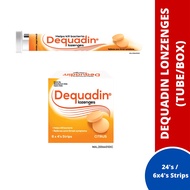 Dequadin Citrus Lozenges (Tube 24's / Box 4s x 6 Strips)