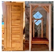 Kusen Dan Daun Pintu Kayu Mahoni Pintu Depan Pintu Kamar