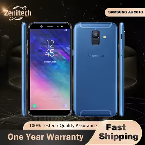 Original Samsung Galaxy A6 2018 A600F 4G Mobile Phone 5.6" 3GB RAM 32GB ROM 16MP WiFi GPS Fingerprin