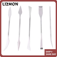 LIZMON 5pcs Wax Carving Tools, 5Pcs Set Stainless Steel Pottery Carving Tools, Pottery Tools Double 