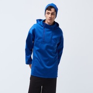 Cozee-抗菌防水透濕刷毛拉鍊衝鋒衣-濱海藍