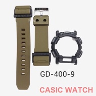mi strap Aksesori ❐♈CASIO G-SHOCK BAND AND BEZEL GD400 100% ORIGINAL