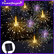 lampu led solar hiasan taman klip klip kelip kelap warna warni luar rumah automatik bunga api led so