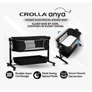 Crolla Anya - Smart Electrical Swing Bed Co Sleeper Swing Bed Include Mattress Soft Toy and Mosquito