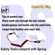 BANSOON ELEPHANT Safety Tools Lanyard with Spring. Comes in either Red or Clear colour
