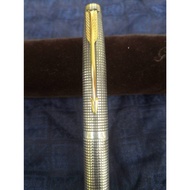 Parker Sterling Silver Cap Barrel 14K Fountain Pen(Dry Ink)​