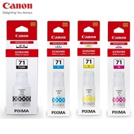 Canon 71 GI71 GI-71 Bottle Ink Black Cyan Magenta Yellow GI71(Original) for Pixma G Series