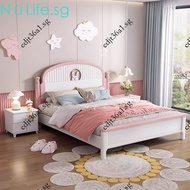 Kids Bed Kids Bed Frame Pink Girl Princess Bed Bed Frame Mattress Cute Single Bed Frame