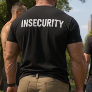[Cod] Insecurity T-Shirt Security Shirt Ironic T-Shirt Body Short Sleeve Men's T-shirt Oversized Gua
