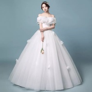 Wedding dress ball gown model sabrina dress wedding terbaru