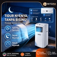 🔥Sejuk Pantas🔥Portable Air Conditioner 1~2HP 24hr Timer Dehumidifier Remote Control Mobile Aircond