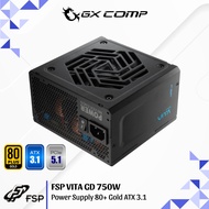 FSP VITA GD 750W PSU 80+ Gold ATX 3.1 PCIe 5.1 Japanese Capacitor | Power Supply 750 Watt GD750 750G