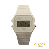 Casio Digital White Bio-Based Resin Band Ladies Watch F-91WB-7A
