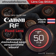 Sticker Lens Cap Canon RF [Fixed Lens]