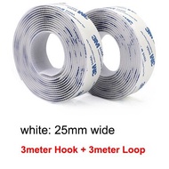 25mm Width 3M 9448A Glue Velcro Tape Heavy Duty Self Adhesive Hook & Loop Tape Fastener for Home DIY
