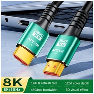 New 8K HDTV 2.1 Cable 8K@60HZ 4K@120HZ HDTV Cable Support 3D 48Gbps High Speed Transmission for HDTV