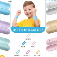 【MOO】-24 Pcs Silicone Memo Wrist Band Nurse Notepad Silicone Reminder Bracelet Waterproof Silicone S
