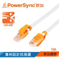 Qunjia Powersync CAT.6 1,000mbps High-Speed Network Route/1m~5m Light Gray (CLN6VAR9010A) lan cable 