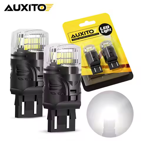 AUXITO 2Pcs W21/5W LED T20 7443 LED Bulb Reverse Parking Lamps 7440 W21W Car LED For BMW Mercedes Be
