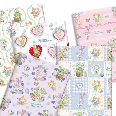 Disney Cartoon Hot DIY handmade sewing patchwork quilting baby dress home sheet 140x50cm printed fab