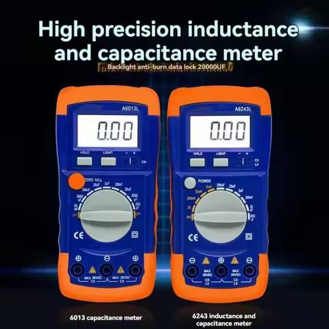 Multimeter A6243L 3 1/2 Capacitor Meter Inductor LC Meter 2nF-200uF & 2mH-20H Compatible Tester