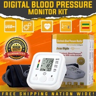 [BEST SELLER!] Digital Blood Pressure Monitor Kit  USB Powered Automatic Blood Pressure Monitor, Easy to use Heart Rate Meter, Irregular Heartbeat Indicator, Authentic Digital Upper Arm Sphygmomanometer, Accurate Oscillometric Method, Systolic &amp; Diastolic