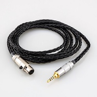Hot Sale 8 Core Audio Headphone Upgraded Cables 3.5mm Stereo Plug To Mini XLR for AK G Q701 K240S K2
