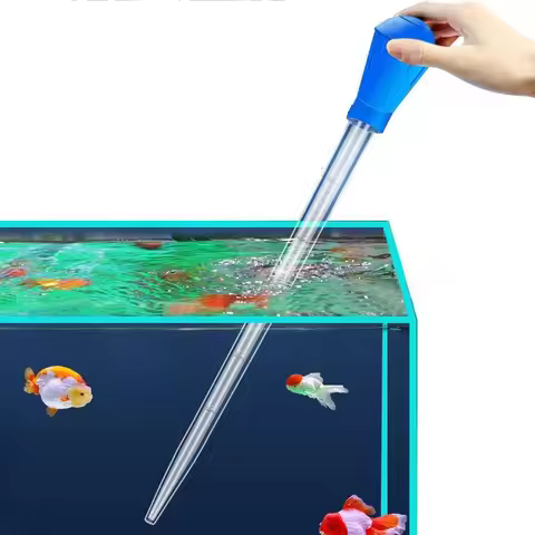 Lengthen Pipettes Aquarium Siphon Fish Tank Vacuum Cleaner Simple Cleaning Tool for Aquarium Water C