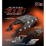 MAGIC BOY Y16 Y15 LC135 V2-V8 RS150 RSX150 3B ADJUSTABLE REAR RACK 3 LEG REAR MONORACK RACK LIPAT