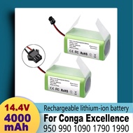 4S1P14.4V12800mAh Li-ion Battery for Conga Excellence 990 1090Ecovacs Deebot N79S N79 DN622Eufy Robo