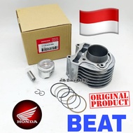 HONDA BEAT Block Kit Set Cylinder Piston &amp; Ring 12100-K44-N00 Indonesia Original Engine Part Accessories Beat fi