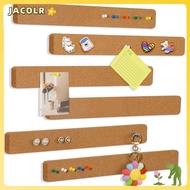 JACOLR Pushpin Cork Board, Cork Material Removable Self Adhesive Cork Board, Durable Frameless Self 