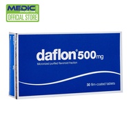 Daflon 500Mg 30 Film-Coated Tablets - By Medic Drugstore