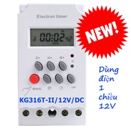 Bộ công tắc hẹn giờ 12V 24v KG316T-II/25A dùng điện 1 chiều 12V 24v DC - timer hẹn giờ 12v - công tắ