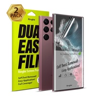 [2 Pack] Ringke Dual Easy Film for Samsung Galaxy S24 Ultra S23 Ultra S22 Ultra 5G Premium Full Cove
