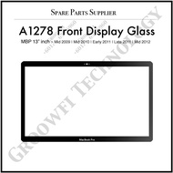 LCD Front Display Glass for A1278 MBP Pro 13-inch 2009 2010 2011 2012
