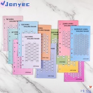JONY1EC 48PCS Cost Saving Card, A6 100 Envelopes Eave Money Cash Envelopes, Easy To Save USD 30 Days