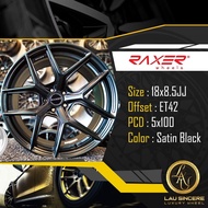 Raxer 18x8.5JJ 5x100 Satin Black Raxer 18x8.5JJ 5x100 Hitam Satin