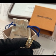 LV「金」老花 戒指💍原廠盒裝配件完整