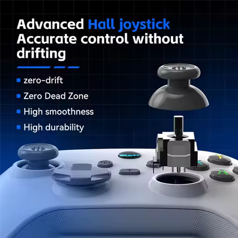 B21B G6 Bluetooth Game Controller For IOS/Android Gamepad For PC Hall Rocker Six-Axis Dual Vibration