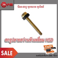 สกรูปลายสว่านหัวเหลี่ยม (HSD) สำหรับงานไม้