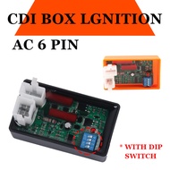 Programmable CDI For Motorcycle Lgnition 6 Pin AC CDI Racing Box DIP Switch Speed For CG125 CG150 150CC FT CG 150 CGL WY ML 125