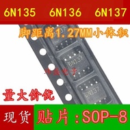 2PCS 6n137 1.27MM Small Size High Speed Optocoupler SOP-8 6N137S 6N135 6N136 6N136S