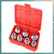 [uhktyltui.vn] 7 Pieces Oil Filter Socket Wrench 24mm to 38mm 3/8-Inch Drive Oil Filter Removal Sock